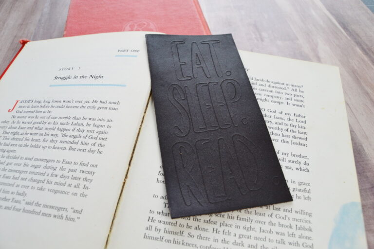 Engraved Leather Bookmarks