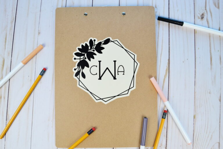 Monogrammed Clip Board