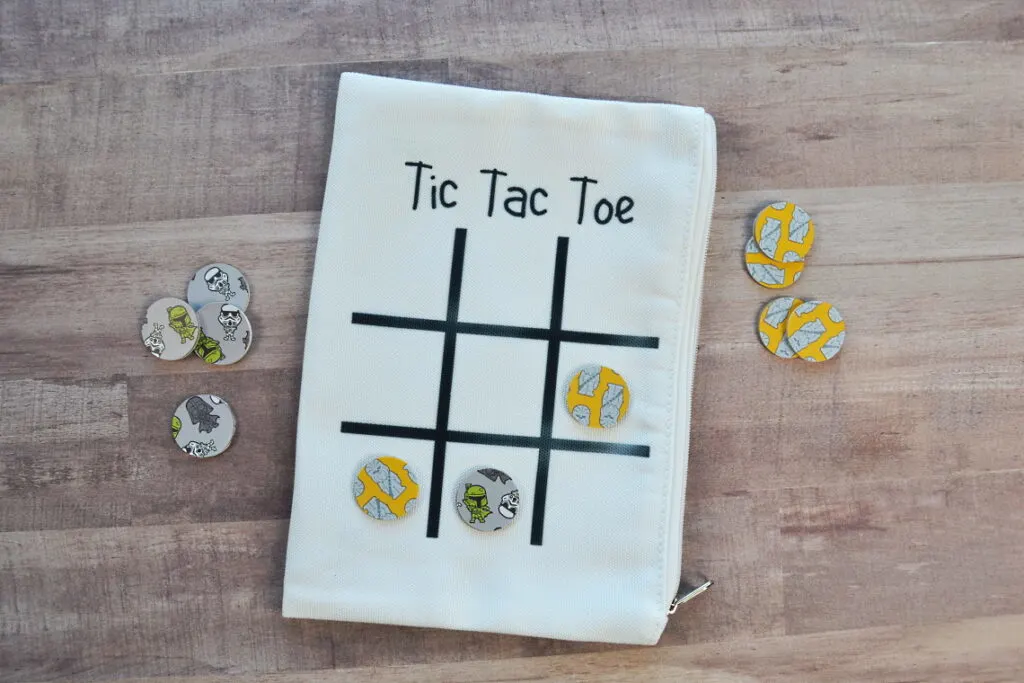 tic tac toe game pouch