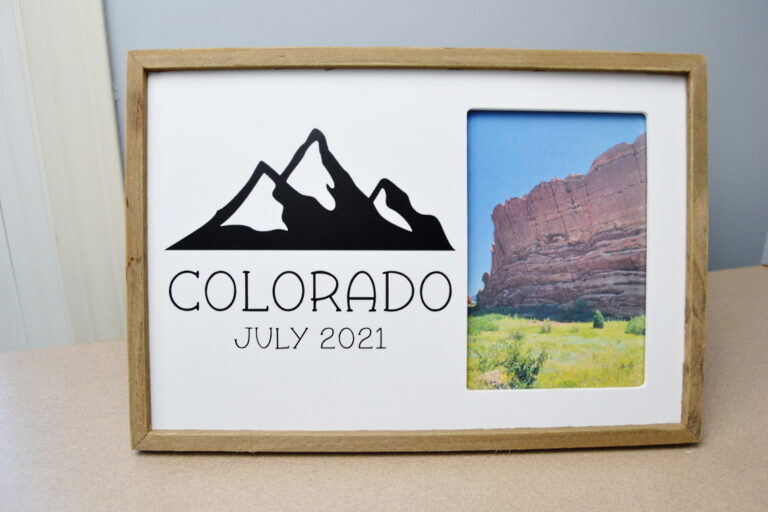 the finished custom frame