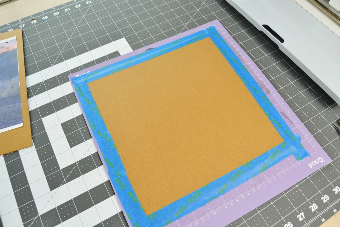 the chipboard on the Strong Grip cutting mat