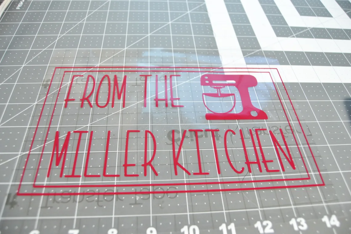 vinyl on the transfer tape