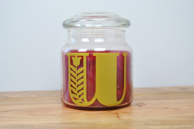 the monogrammed candle