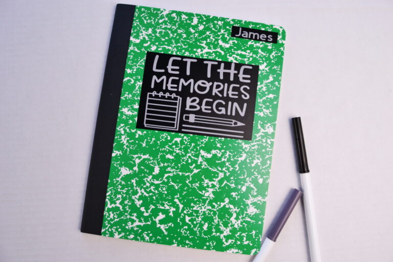 How to Add Some Fun to Journals with Vinyl