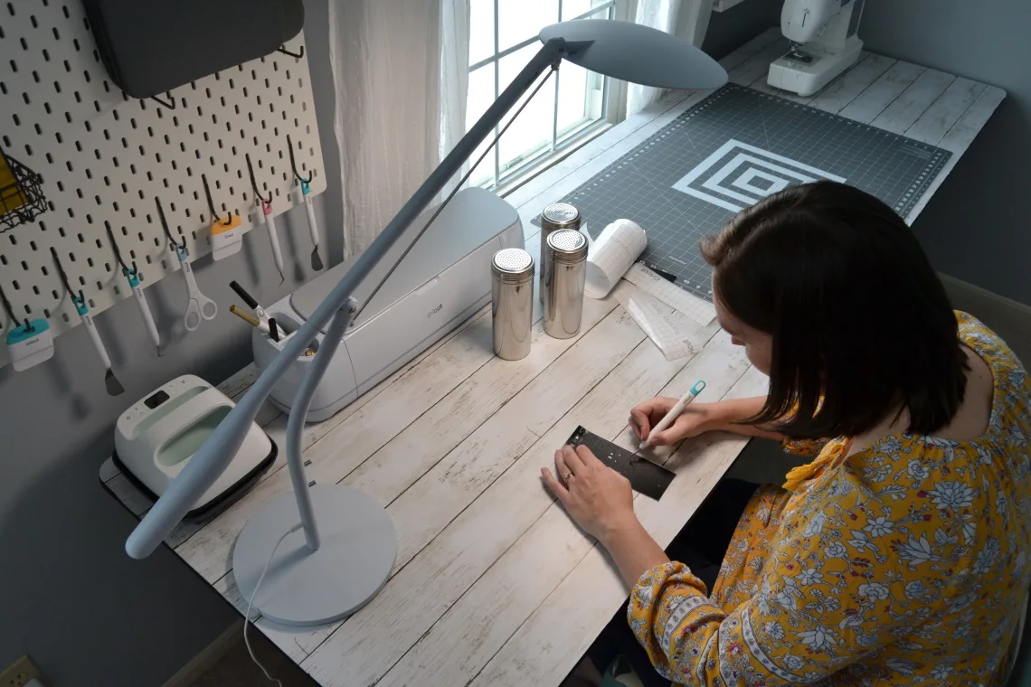 using the Cricut Bright 360 to craft