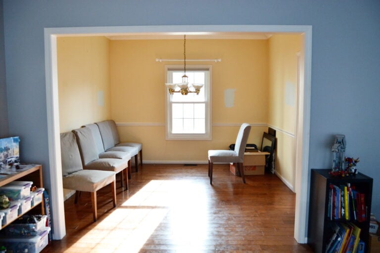 dining room before