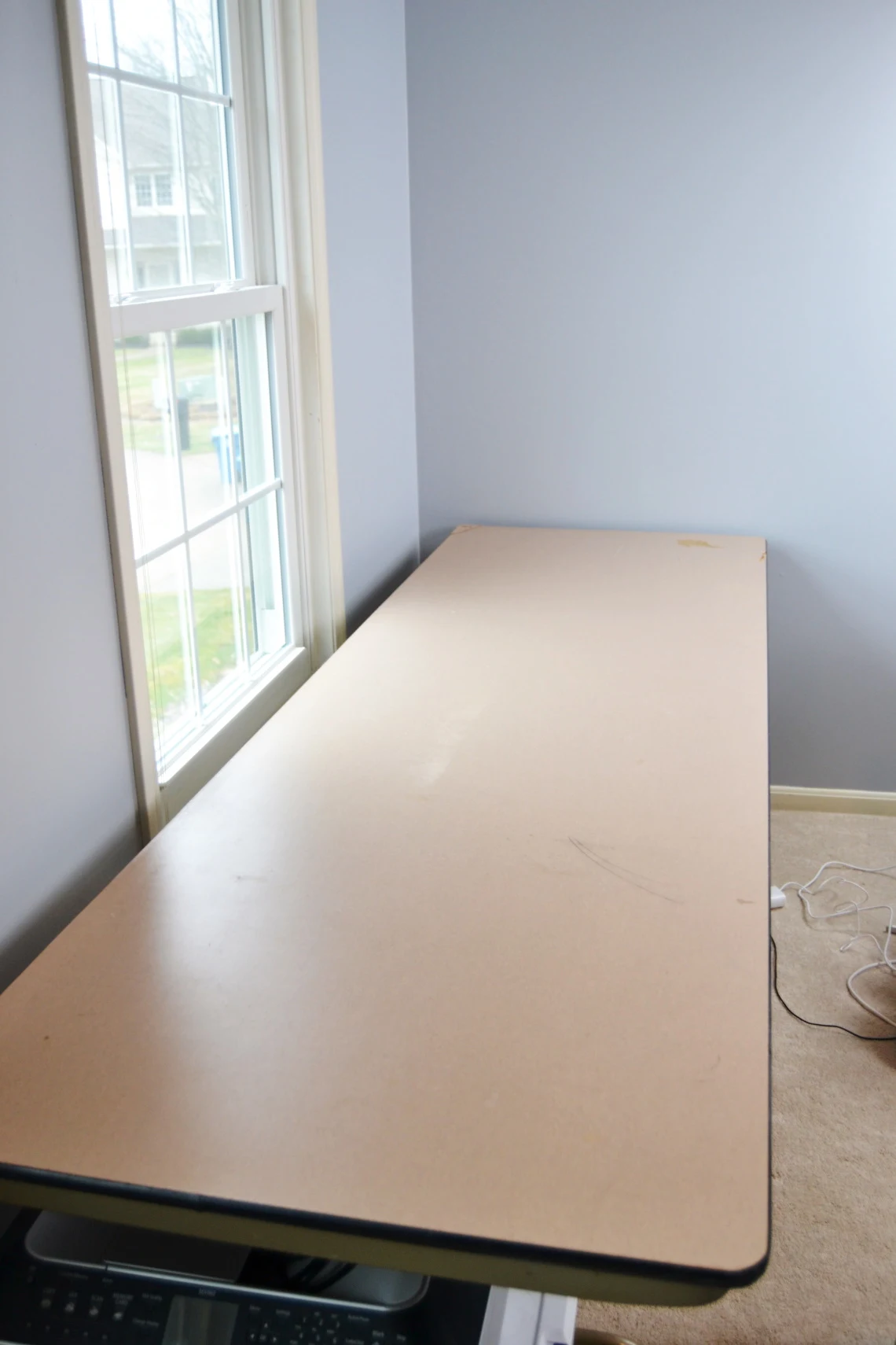 folding table before
