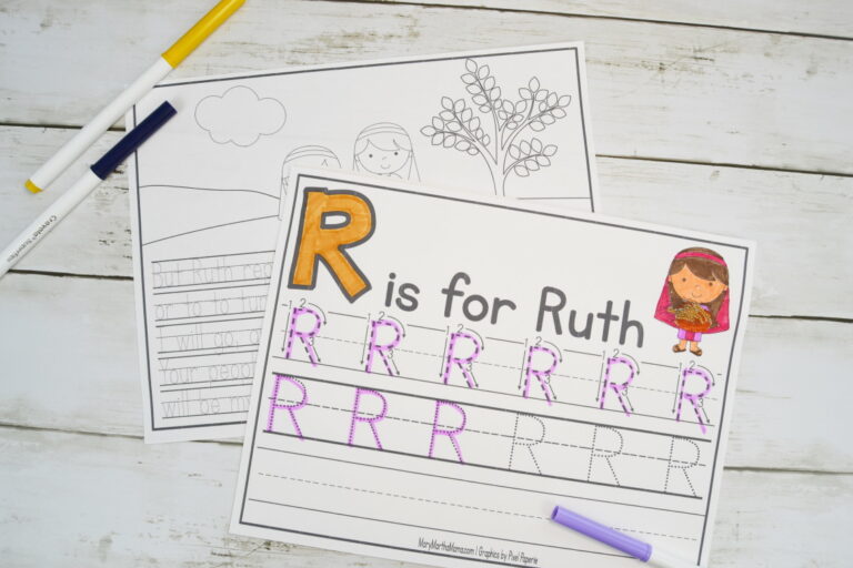 free printable Ruth and Naomi activities
