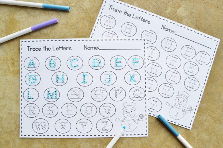 snowball letter tracing