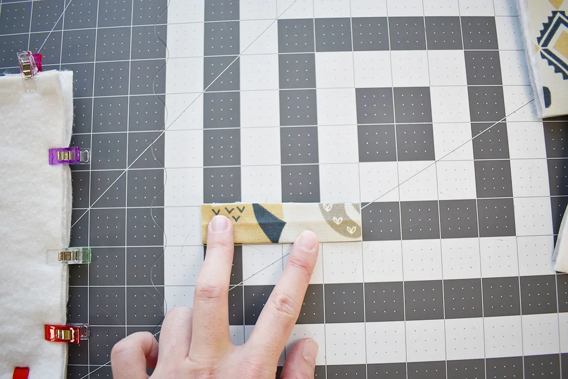 folding the fabric loop