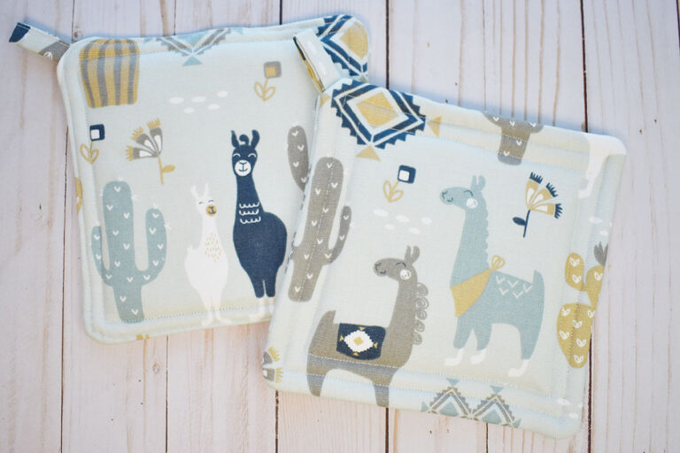 how to make potholders finished product