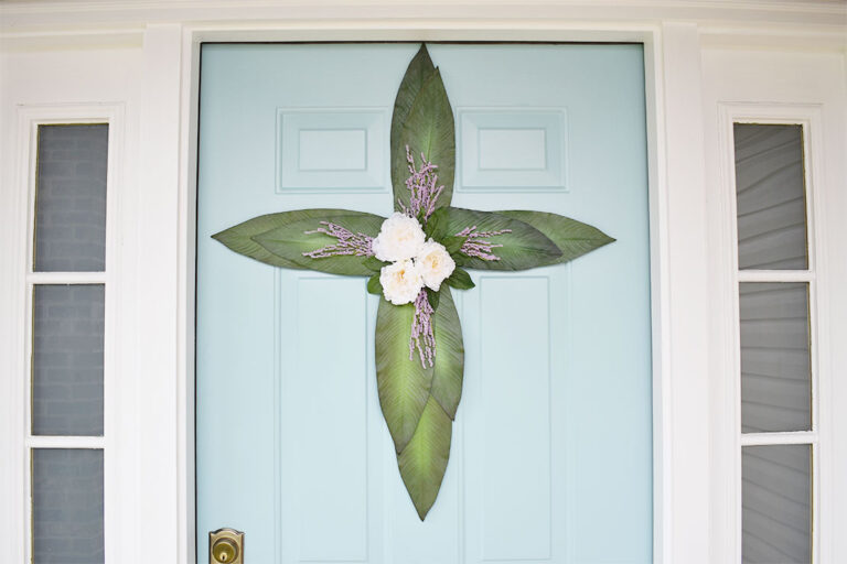 how to make a cross wreath step by step tutorial