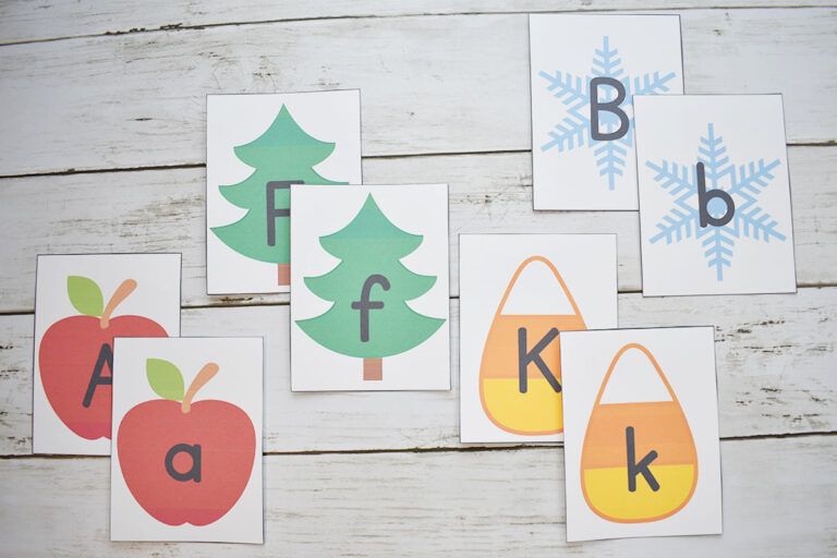 themed alphabet cards