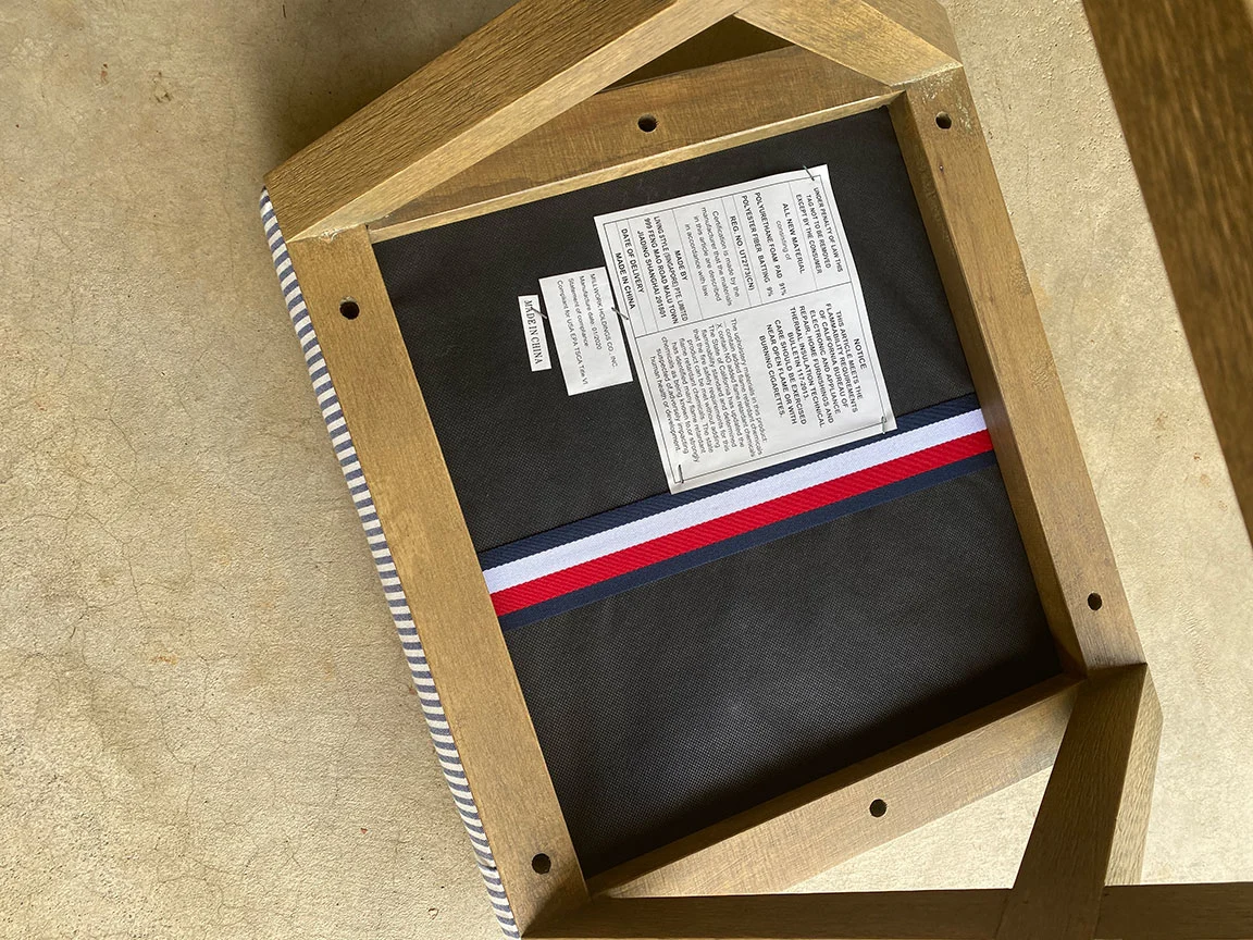 how to upholster a stool upside down