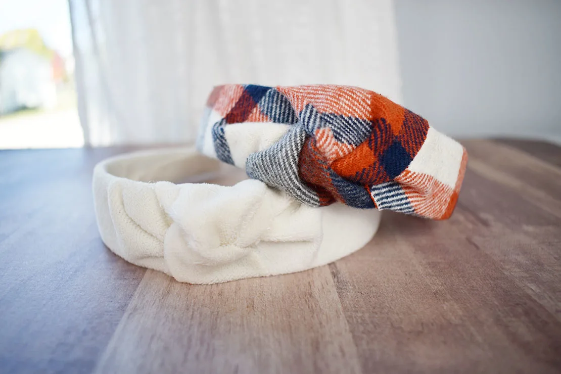 headbands made with the how to make a knotted headband tutorial