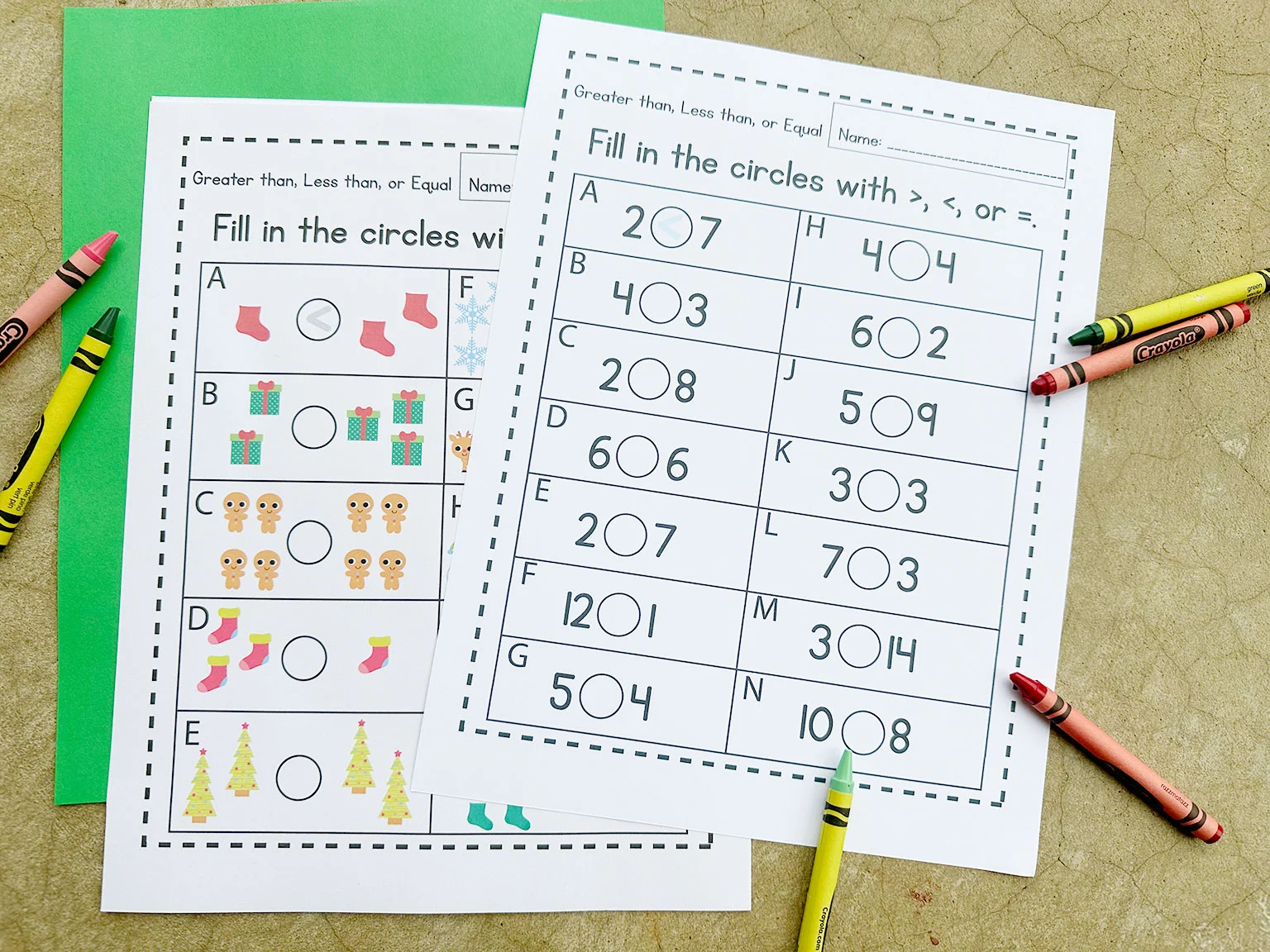 greater than and less than worksheets for kindergarten