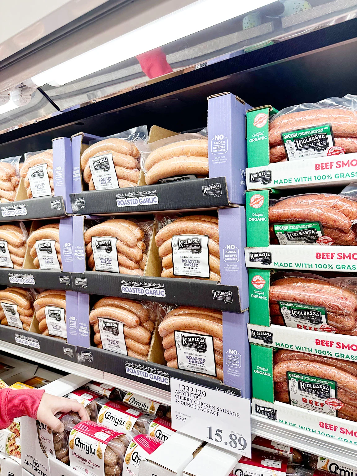 sausages from Costco haul