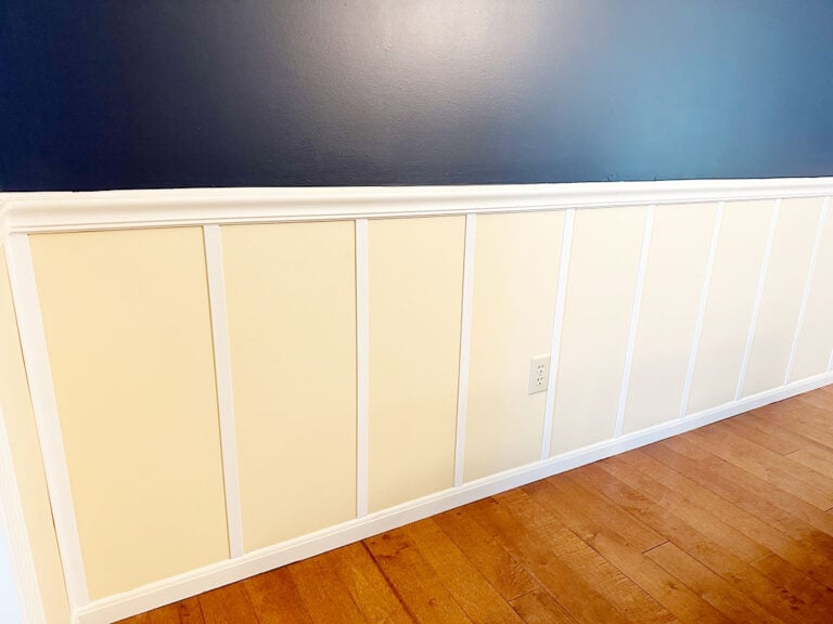 dining room trim caulked