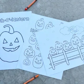 jack o lantern coloring pages horizontal