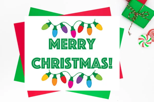 Merry Christmas Printable Sign
