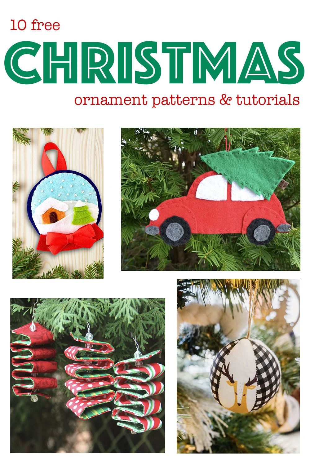Christmas ornament patterns and tutorials