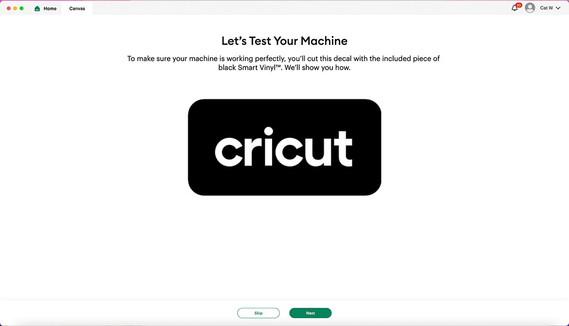 Cricut Joy unboxing test cut prep