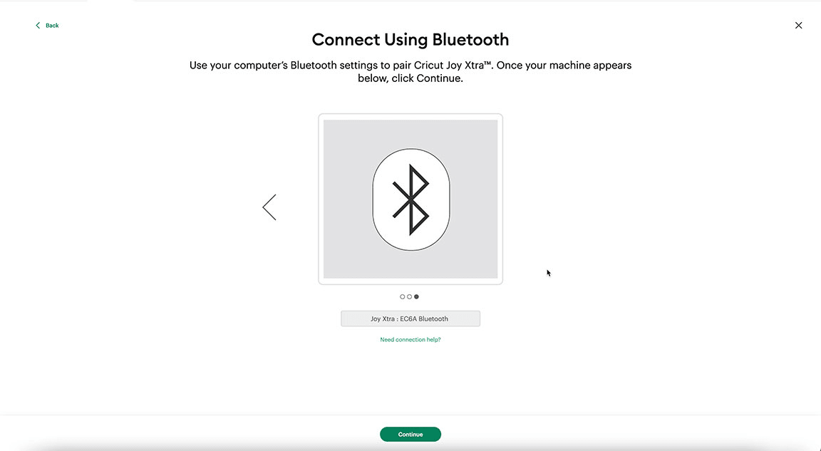 Cricut Joy Xtra Unboxing Connecting to bluetooth in Design Space