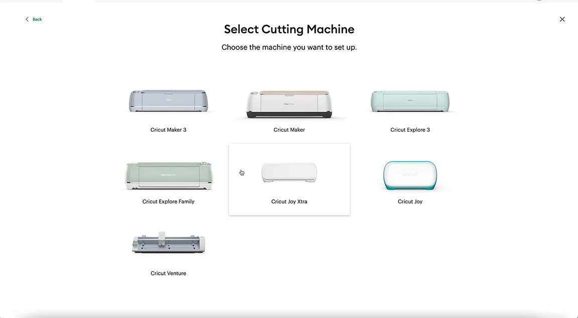 Cricut Joy Xtra Unboxing registration