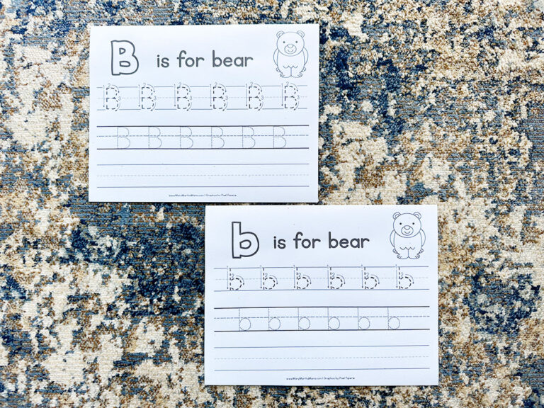 Letter B Printable | Free PDFs and Worksheets – Mary Martha Mama