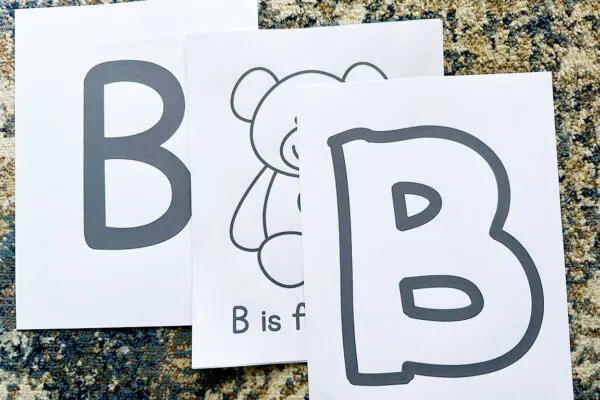 letter b printable pdfs
