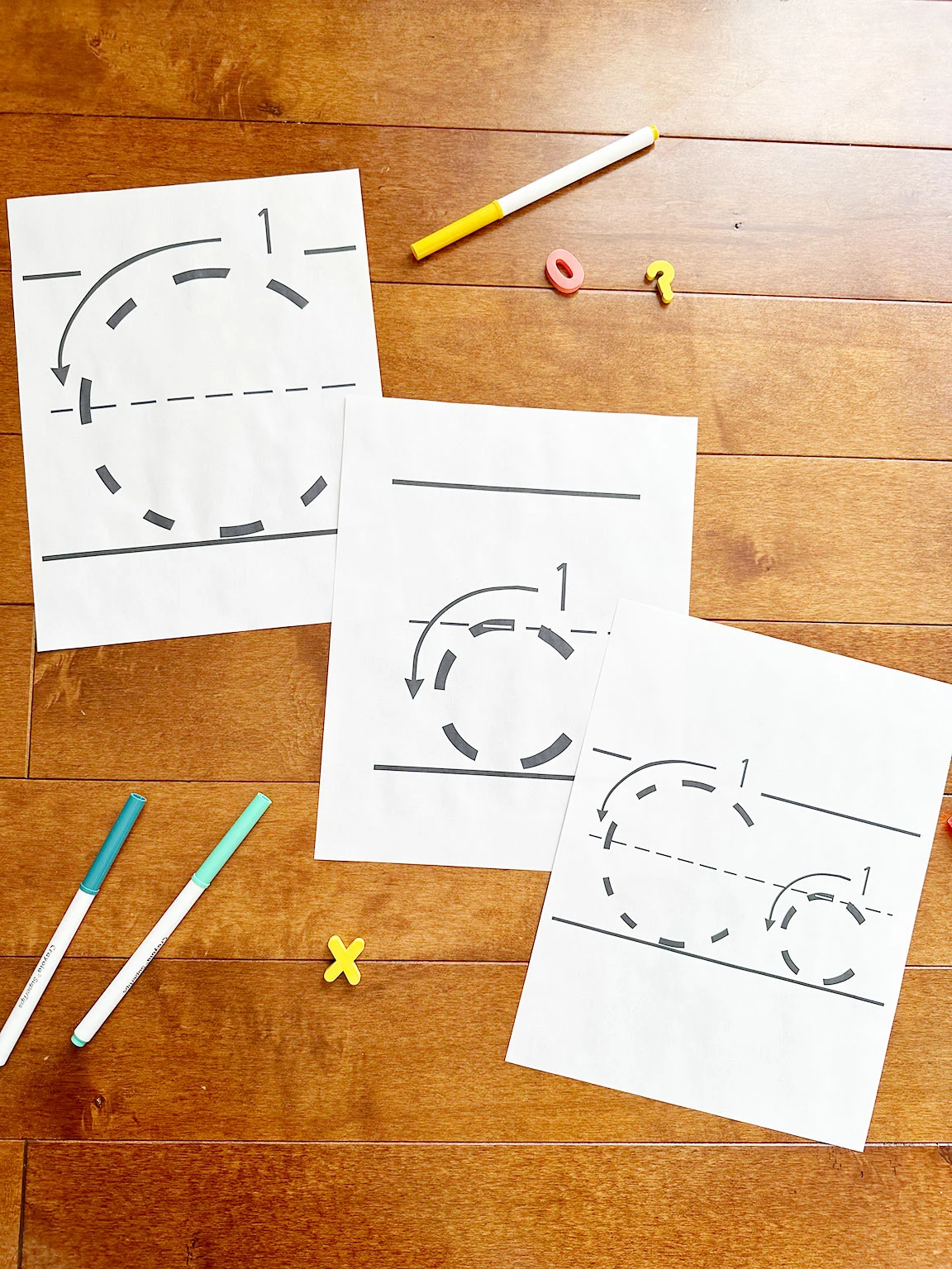 letter c printable with arrows