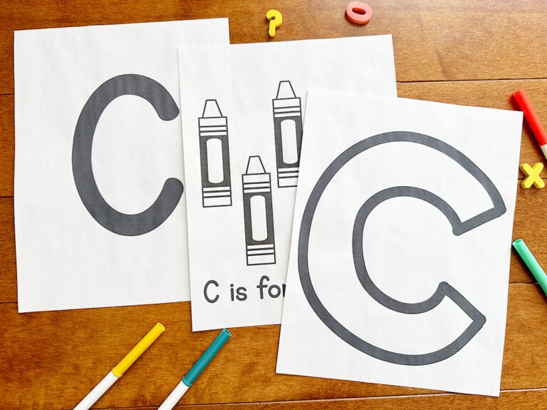 Letter C printable PDFs