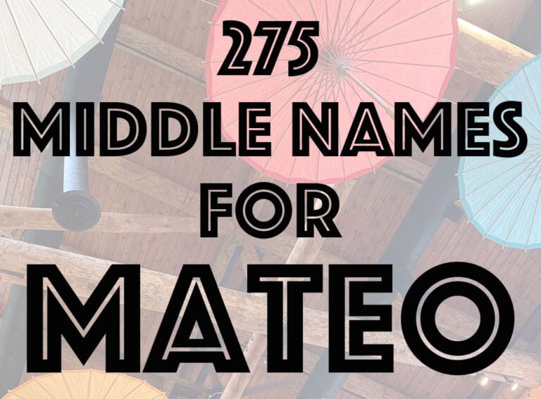 middle names for Mateo