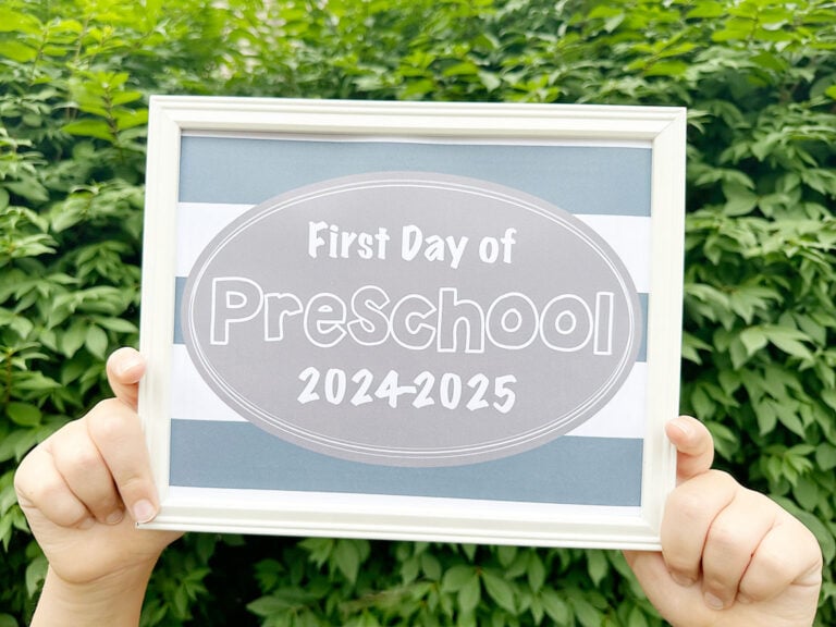 free printable first day of school signs 2024 preschool