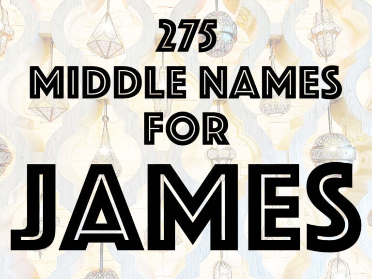 middle names for jame