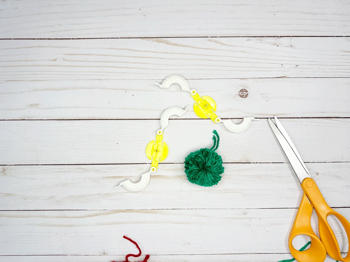 the Pom Pom made with the Pom Pom maker tool